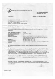 DMF USA No. 038740