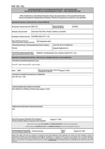 DMF CANADA No. E278261